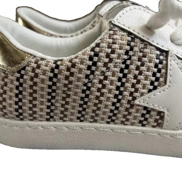 NEW IN BOX Vintage Havana Carla Tweed Fashion Sneaker Brown, Tan Tweed Size 7.5 - Picture 7 of 10